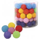 Hračky pro kočky Míček glitter s rolničkou 4cm,1ks 03156 – Hledejceny.cz