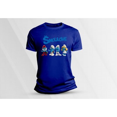 Sandratex dětské bavlněné tričko Šmoulové 1., Královsky modrá – Zboží Mobilmania