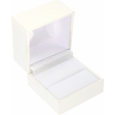 Zlatnictví Helios Koženková bílá krabička na šperky – Zboží Dáma