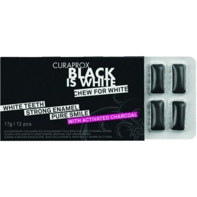 Curaprox Black is White žvýkačky 17 g – Hledejceny.cz