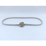 Emily Stříbrný pružinový pásek se sponou Růže – Sleviste.cz