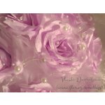 Kytice na auto - sv. fialové růže / bílá – Hledejceny.cz