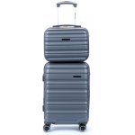 Worldline 628SVA kufr šedá 55x40x20 cm a kufřík 38x28x18 cm – Zboží Dáma