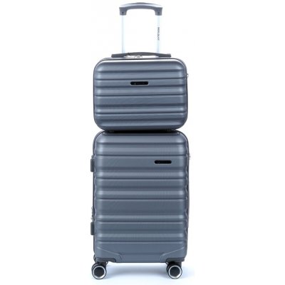 Worldline 628SVA kufr šedá 55x40x20 cm a kufřík 38x28x18 cm – Zboží Dáma