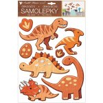 Samolepka na zeď plastická 41 x 28 cm dinosauři – Zboží Mobilmania