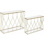 Bizzotto Elenor konzolový stolek zlatá – Zboží Dáma