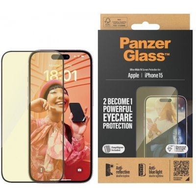 PanzerGlass Apple iPhone 15 AntiRexní & AntiBlue s instalačním rámečkem 2813 – Hledejceny.cz