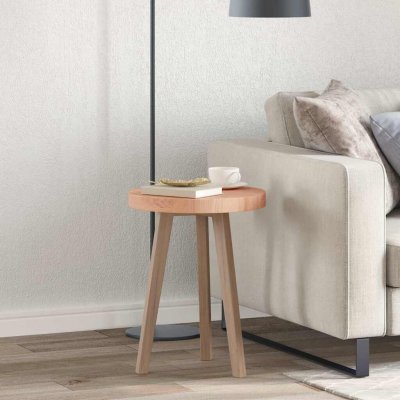Omaxi 788696 Deska stolu Světle hnědá 40 x 4 cm (kruh) Pevné dubové dřevo – Zboží Dáma
