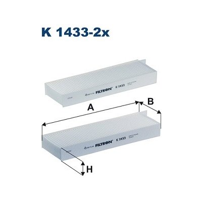 Filtr, vzduch v interiéru FILTRON K 1433-2x (K14332X) – Hledejceny.cz