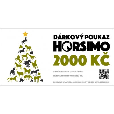HORSIMO VOUCHER Vánoční dárkový poukaz 2 000 Kč Varianta: E-MAILEM – Sleviste.cz
