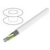 vodič ALPHA WIRE Vodič MIL-W-16878/4 (Type E) 6x22AWG stíněný PTFE bílá