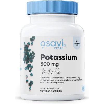 Osavi Potassium Citrate Draslík 300 mg 90 veganských kapslí – Hledejceny.cz