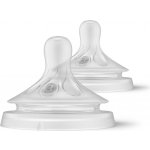 Philips Avent savička Natural Response 3 pomalý průtok 2 ks transparentní – Hledejceny.cz