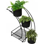 Asir Stojan na květiny 37x19 cm černá/kov AS1449 – Zboží Dáma