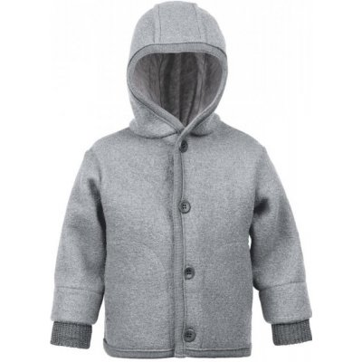 Disana kabátek vlněný s kapucí šedý – Zboží Mobilmania