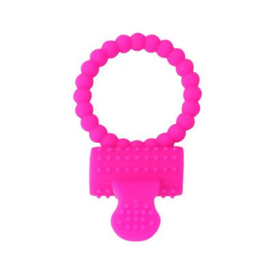 Silicone Vibrační kroužek na penis (4,5 cm), růžový – Sleviste.cz