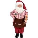 Clayre & Eef Červená vánoční dekorace figurka Santa Claus - 22*19*45 cm – Hledejceny.cz