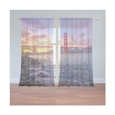Sablio Záclony Golden Gate 5: 2ks 150x250cm – Hledejceny.cz