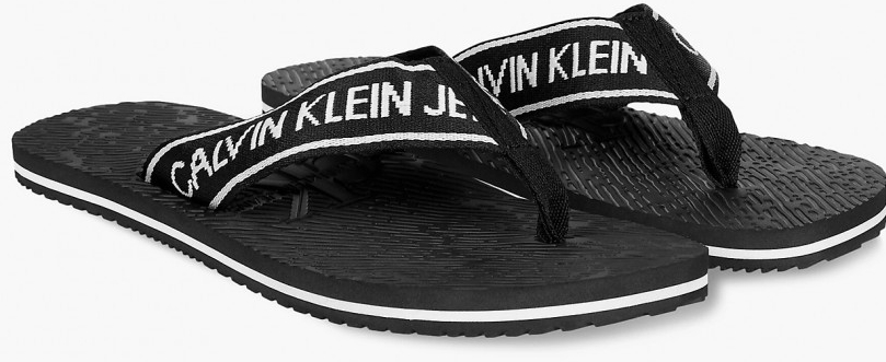 Calvin Klein pánské černé žabky BEACH SANDAL INSTITUTIONAL PES