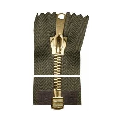 Kovový zip, dělitelný, slabý - 40cm - olivový - Koh-i-noor - BALENÍ 10 ks – Hledejceny.cz