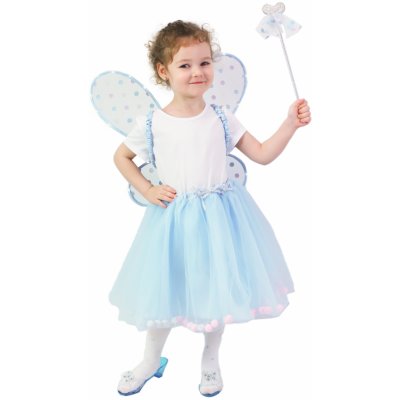 Rappa tutu sukně modrá víla se svítícími křídly – Zboží Mobilmania