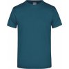 Pánské Tričko James Nicholson pánské základní triko ve vysoké gramáži bez bočních švů modrá tmavá petrolejová