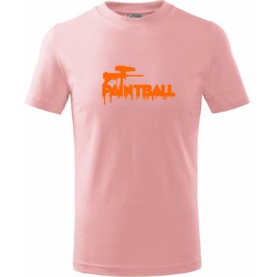 Paintball zbraň Tričko dětské bavlněné Růžová – Zboží Mobilmania