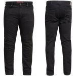 D555 kalhoty pánské CLAUDE Tapered Fit Stretch jeans džína černá – Sleviste.cz