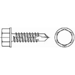 Šrouby samovývrtné TEX DIN 7504K, 6hranné, rozměr 4,8x25, balení 10 kusů – Sleviste.cz