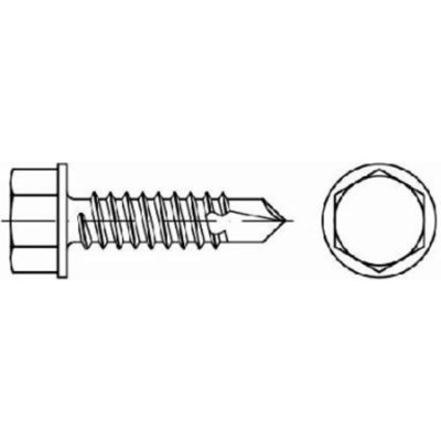 Šrouby samovývrtné TEX DIN 7504K, 6hranné, rozměr 4,8x25, balení 10 kusů – Sleviste.cz