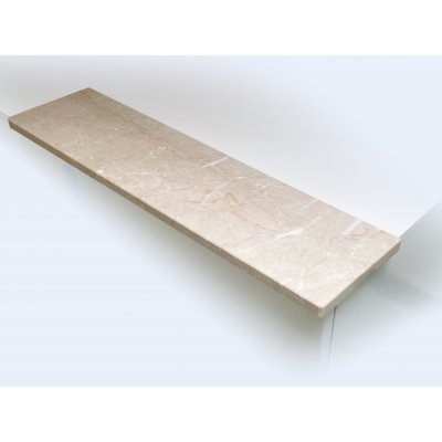 TONE OF STONE Vnitřní parapet z přírodního kamene - Mramor Botticino Classico lesk, 500x150x30 mm – Zbozi.Blesk.cz