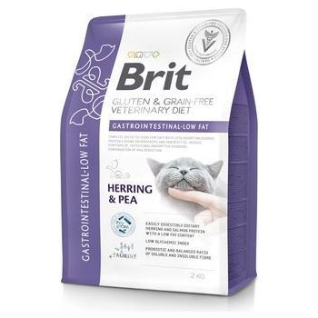 Brit Veterinary Diets Cat GF Gastrointestinal Low Fat 2 kg