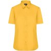 Dámská košile James & Nicholson s krátkým rukávem JN679 Žlutá