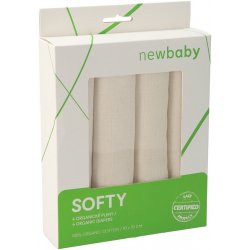New Baby Látkové pleny z organické bavlny 70 x 70 cm 4 ks