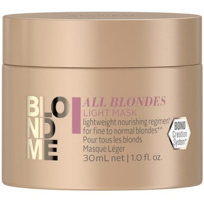 Schwarzkopf BlondMe All Blondes Light Mask 30 ml – Zboží Mobilmania