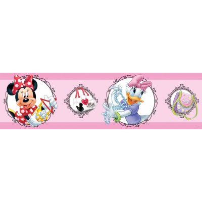 AG Design WBD-8067 Dětská samolepící bordura Minnie, rozměry 0,14 x 5 m – Zboží Dáma