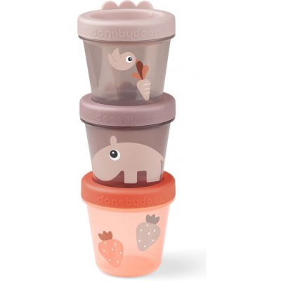 Done by Deer ™ Svačinový box Ozzo Pink 3 ks – Zboží Dáma