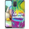 Pouzdro a kryt na mobilní telefon Samsung Pouzdro Head Case Samsung Galaxy A71 HOLOGRAF I'M NOT NORMAL