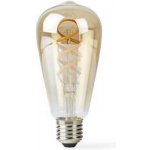 Chytrá žárovka Nedis SmartLife ST64, Wi-Fi, E27, 360 lm, 4.9 W, Teplá - studená bílá – Zboží Živě