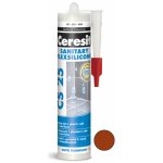 Ceresit CS 25 sanitární silikon 280 g clinker – Zboží Mobilmania