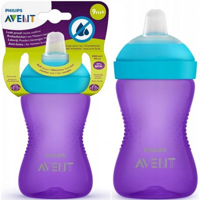 Avent netekoucí hrneček jemná hubička fialová 300 ml – Hledejceny.cz