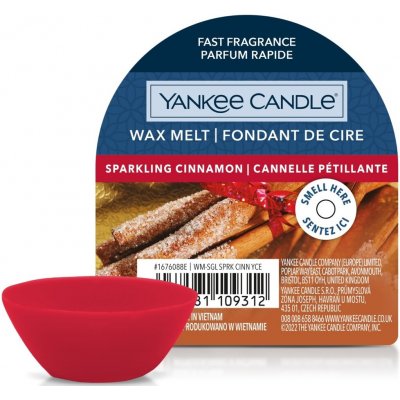 Yankee Candle vonný vosk Sparkling Cinnamon Skořice a hřebíček 22 g – Zboží Mobilmania