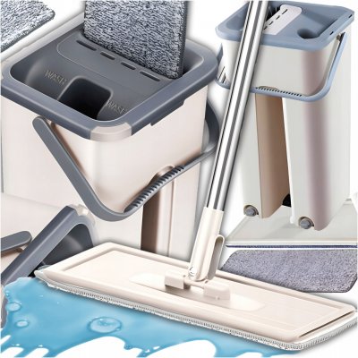 Clean Sada na mytí podlahy mop + kbelík + 2 podložky – Zboží Mobilmania