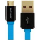 Avacom DCUS-MIC-40B USB - Micro USB, 40cm, modrý