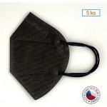 Nano M.ON Český antivirový nanorespirátor FFP2 Černá 5 ks – Hledejceny.cz