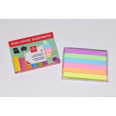 Koh-i-noor Školní křídy fluo 6 ks 01125S0601KZ – Hledejceny.cz