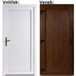 Soft Vchodové WDS Plné Zlatý dub-Bílá levé 100 x 210 cm – Hledejceny.cz