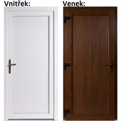 Soft Vchodové WDS Plné Zlatý dub-Bílá levé 100 x 210 cm – Hledejceny.cz