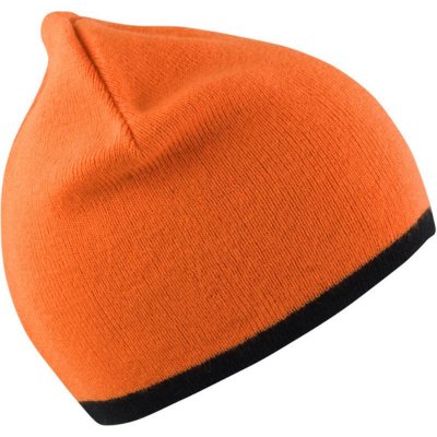 Result Headwear čepice RC 046X oboustranná pletená Oranžová jasná/černá – Hledejceny.cz