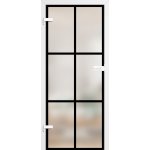 ERKADO Celoskleněné Graf 62 mléčné sklo s černými vzory 90 x 197 cm – Zboží Mobilmania